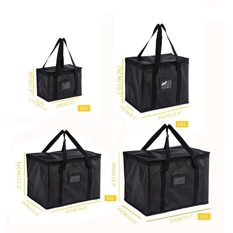 Kühltasche – Extra isoliert & robust | Perfekt für unterwegs, Arbeit & Sport Zip Picnic Tin Foil Food panier repas